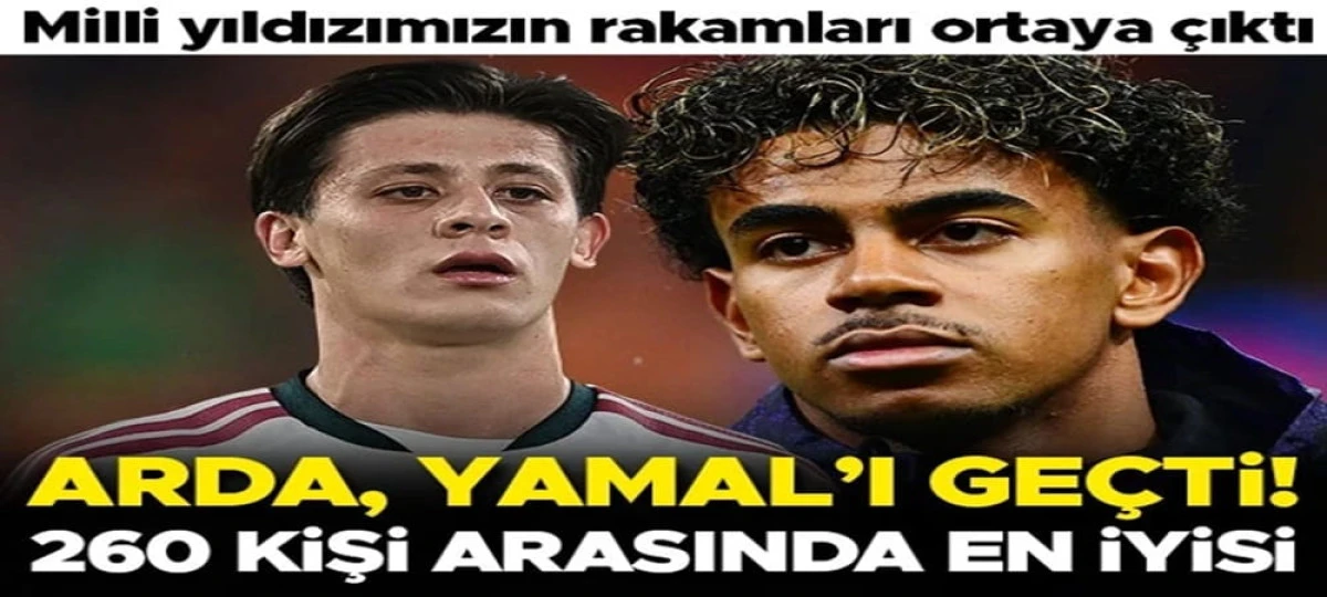 Arda G&uuml;ler, Lamine Yamal'ı ge&ccedil;ti! '260 h&uuml;cumcu arasında en iyisi'