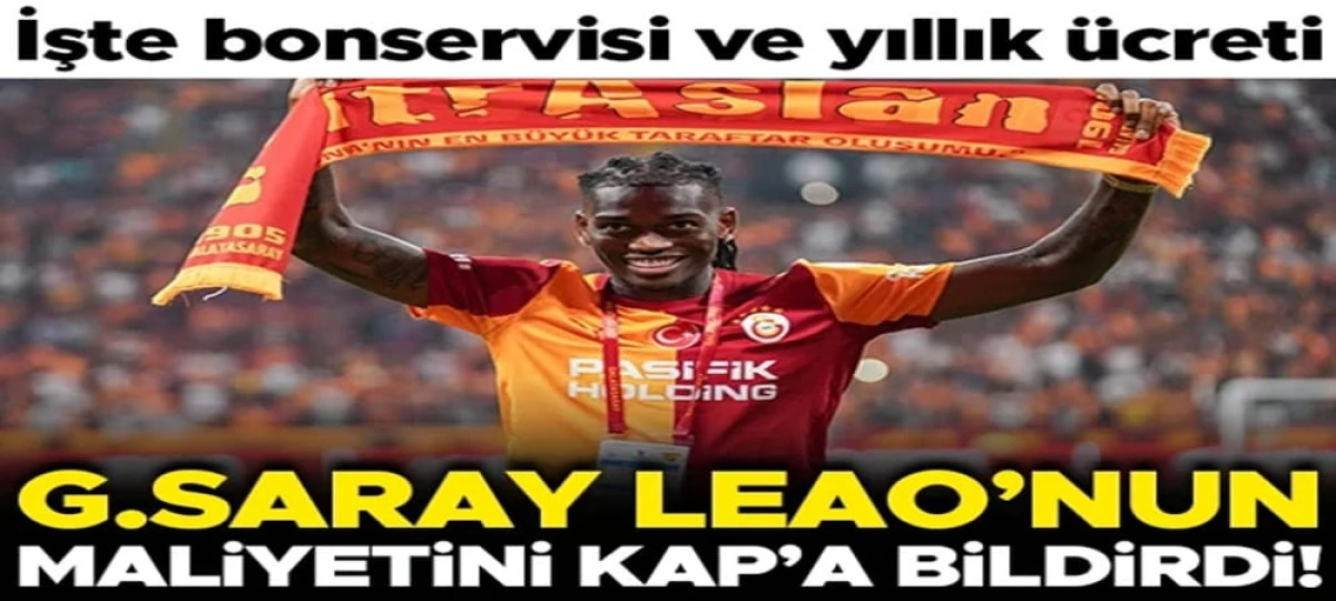 Galatasaray, Rafael Leao&rsquo;nun maliyetini KAP&rsquo;a bildirdi!