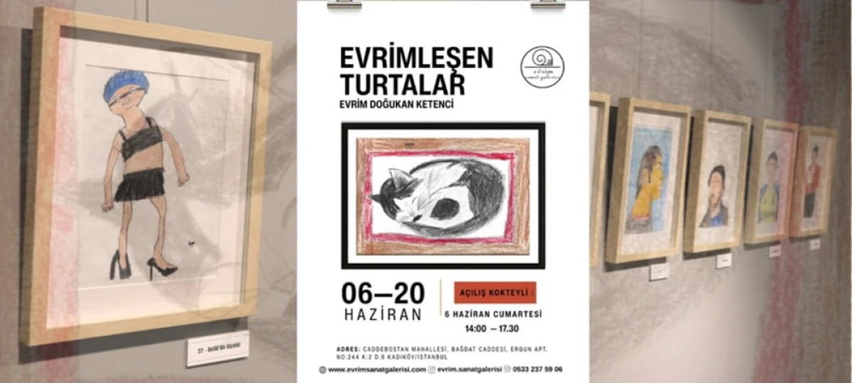 Gen&ccedil; Yetenekten İkinci Kişisel Sergi: "Evrimleşen Turtalar"