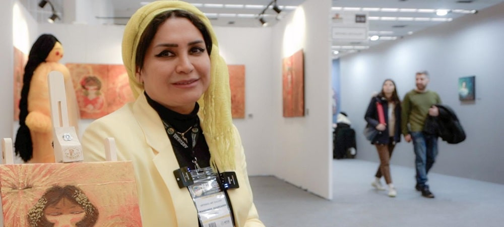 İranlı sanatçı ‘Masih Jafarzade’ olarak bilinen Masoumeh Jafarzade’nin eserleri Ankara’da