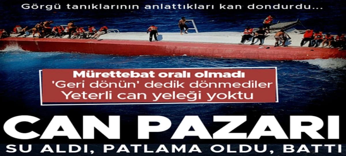 KKTC a&ccedil;ıklarında batan gemiden 50'den fazla kişiyi kurtaran g&ouml;rg&uuml; tanığı anlattı: Gittiğimizde hen&uuml;z batmamıştı, sudaki insanları topladık