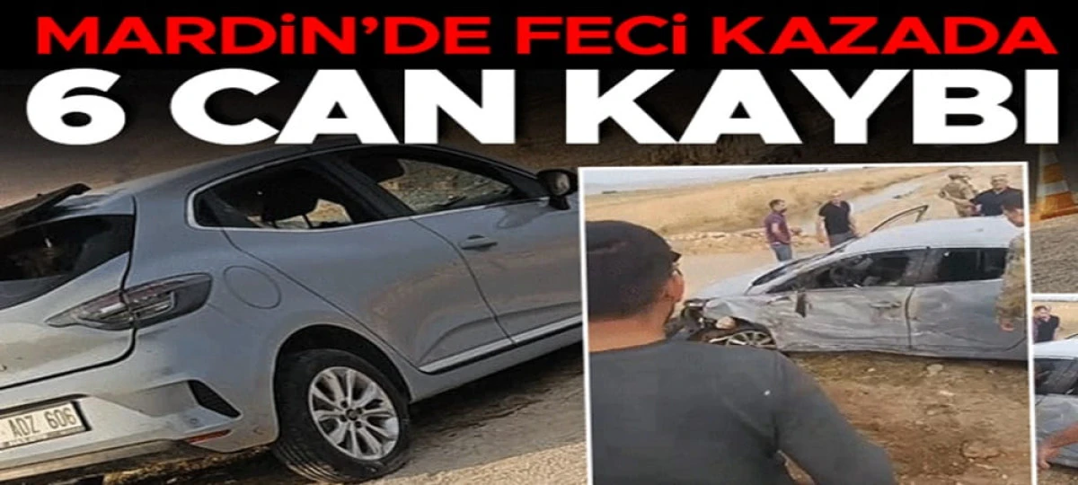 Mardin'de feci kaza! Otomobil sulama kanalına devrildi: Aynı aileden 4&rsquo;&uuml; &ccedil;ocuk 6 kişi hayatını kaybetti