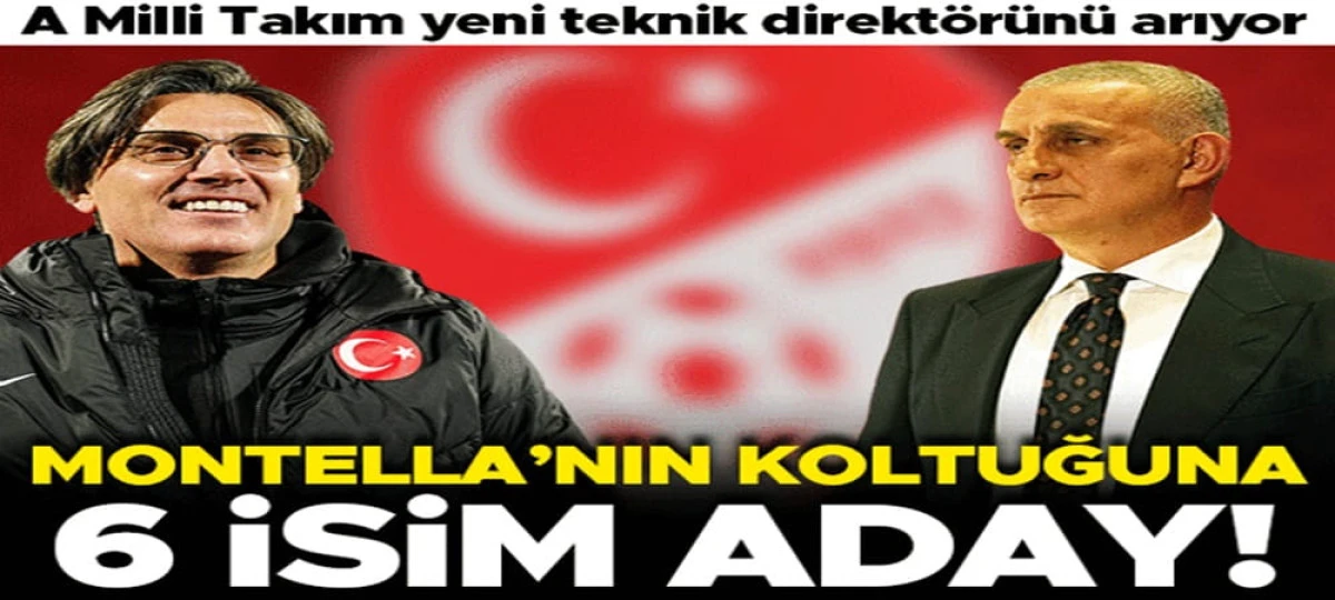 Montella'nın koltuğuna 6 aday! A Milli Takım yeni teknik direkt&ouml;r&uuml;n&uuml; arıyor