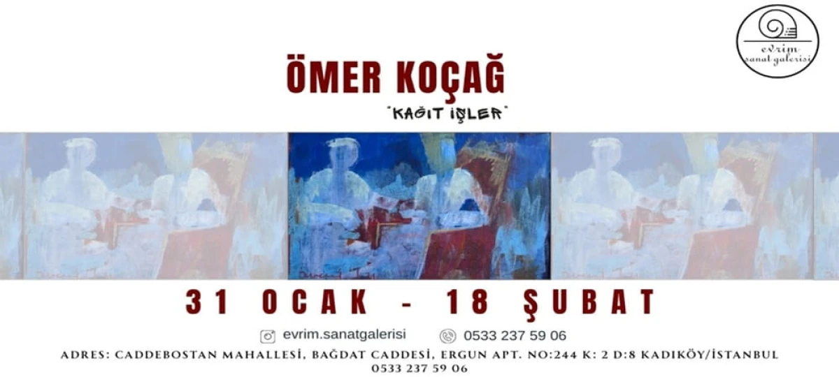 &Ouml;mer Ko&ccedil;ağ&rsquo;ın &ldquo;Kağıt İşler&rdquo; Sergisi Evrim Sanat Galerisi&rsquo;nde